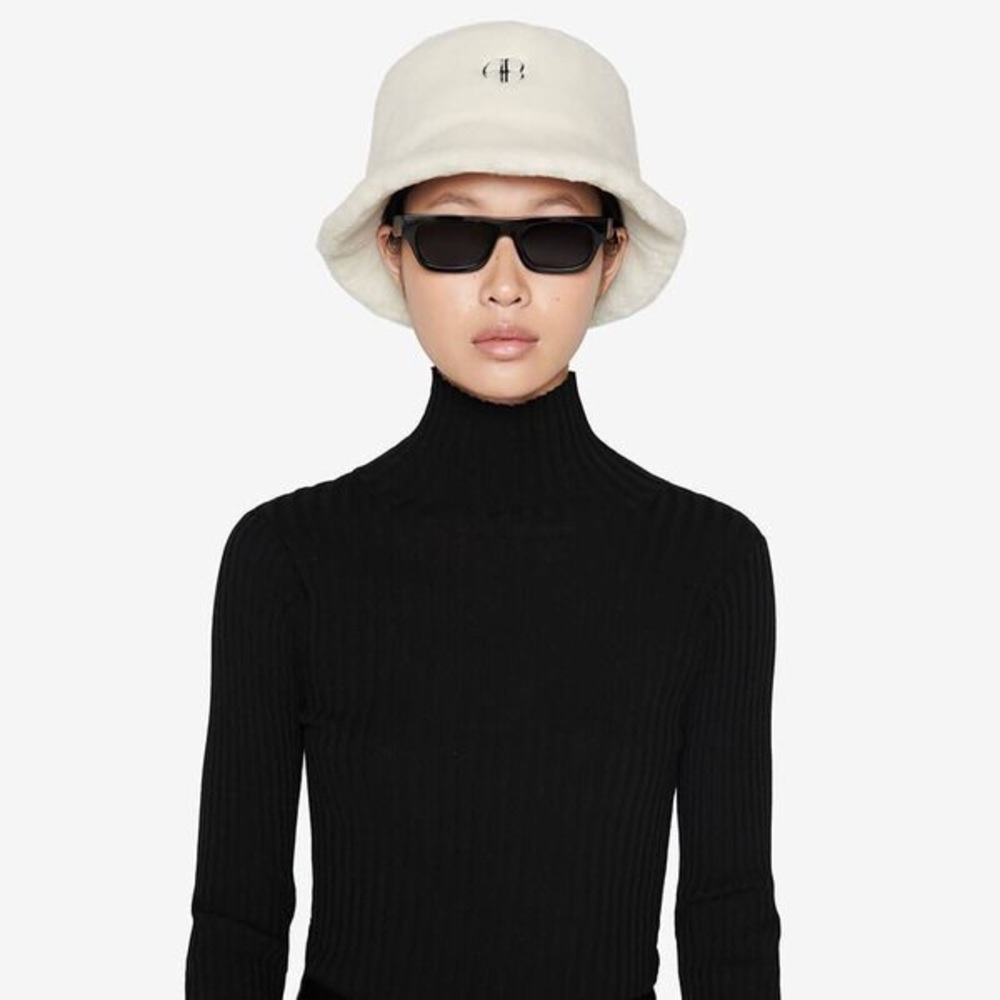 Anine Bing Cami Cream Bucket Hat - Picture 7 of 7